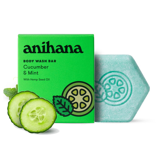 ANIHANA Body Wash Bar, Cucumber & Mint