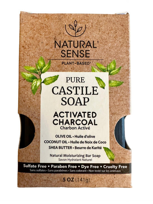 Natural Sense Pure Castile Soap, Activated Charcoal