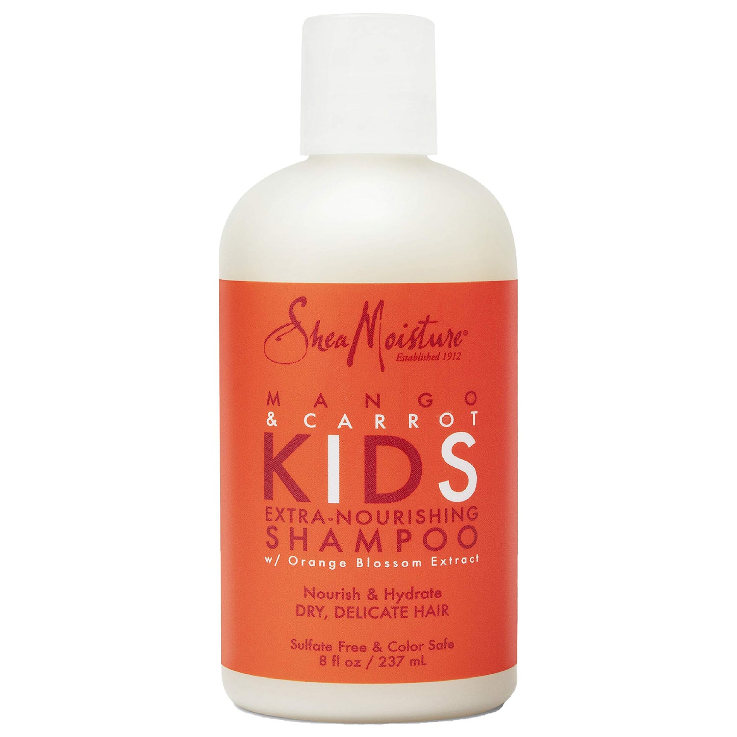 Shea Moisture Extra Nourishing Shampoo hair care for Kids Mango Carrot with Shea Butter 8 fl. oz