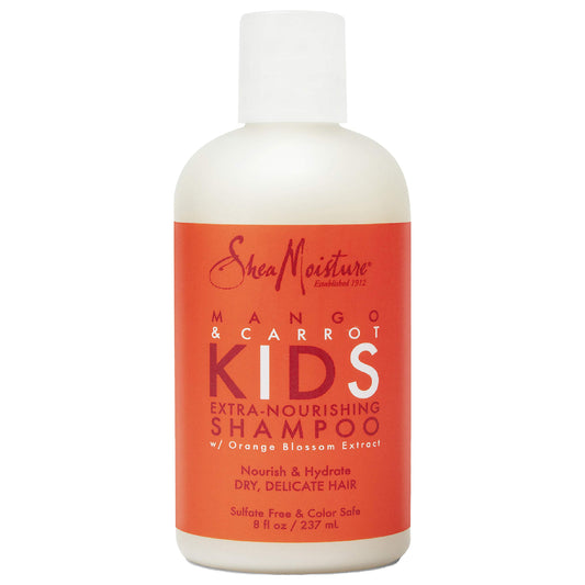 Shea Moisture Extra Nourishing Shampoo hair care for Kids Mango Carrot with Shea Butter 8 fl. oz