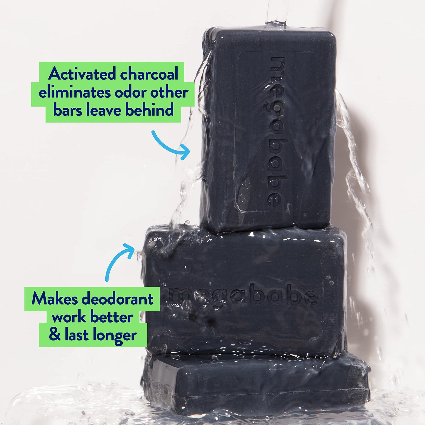 Megababe Underarm Bar Soap - Space Bar, Pack of 3
