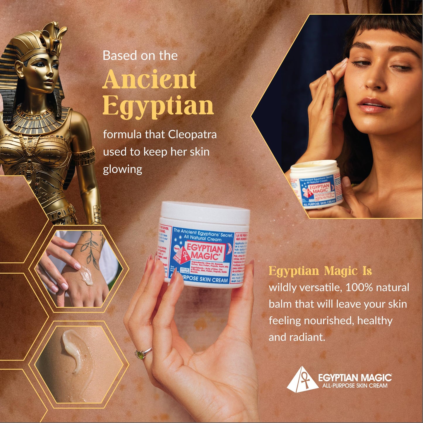 Egyptian Magic - All Purpose Face, Body, and Dry Skin Moisturizing Cream