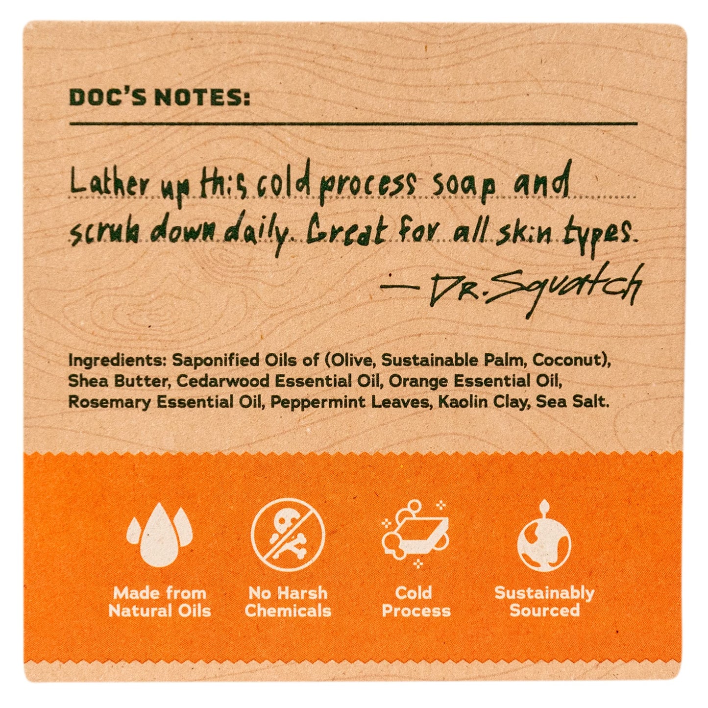 Dr. Squatch Bar Soap - Cedar Citrus, Pack of 3